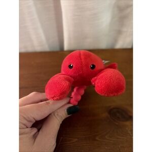 Mary Meyer Toy Ring Rattle Lobbie Lobster,‎ 5 inches, Plush, Silicone